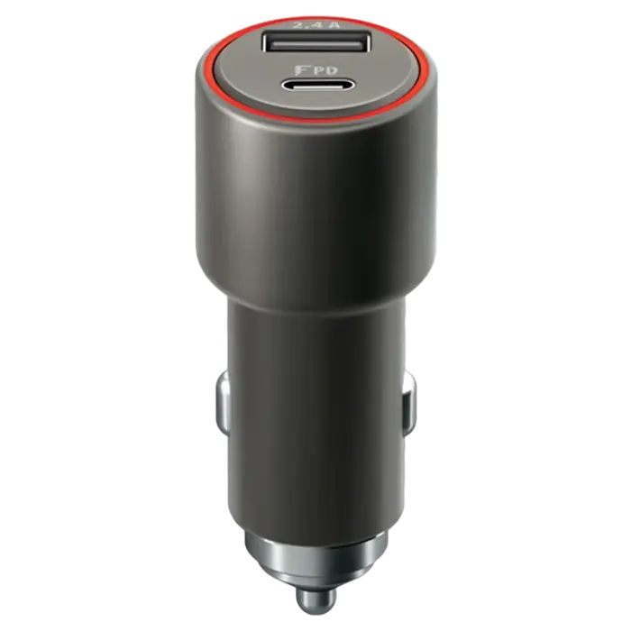 Автомобильное зарядное устройство Forever QC3.0+PD Серый