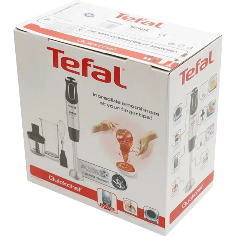 Погружной блендер Tefal Quickchef HB656838 Черный | Нержавеющая сталь