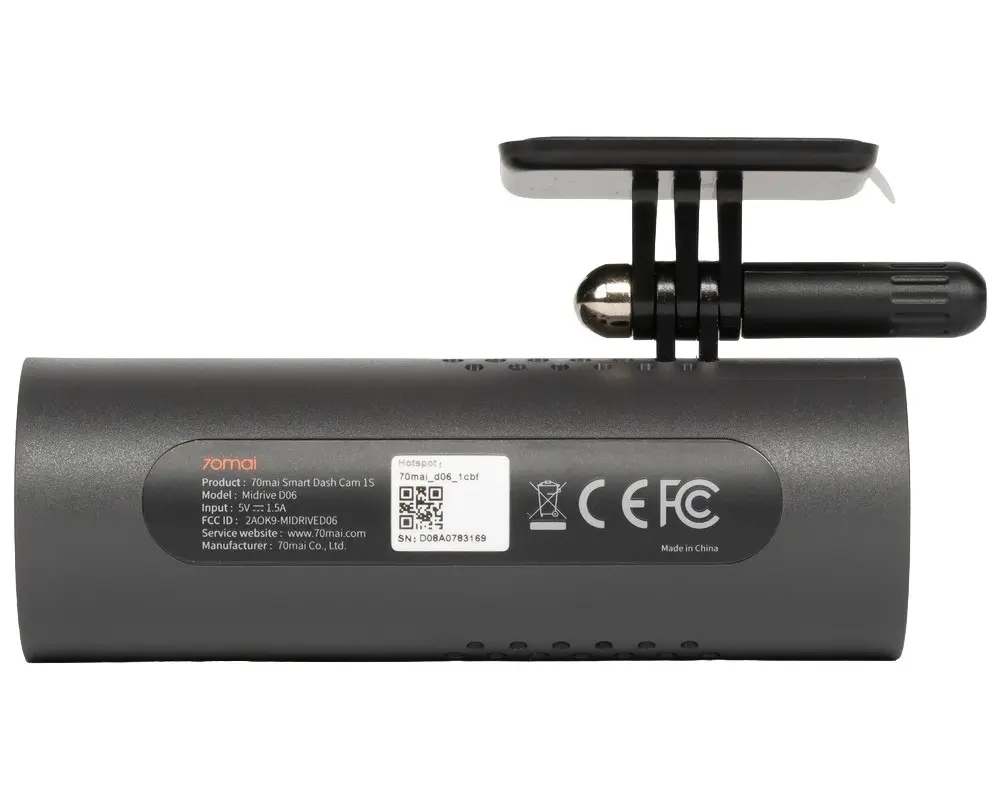 Видеорегистратор переднего вида 70mai Midrive D06 Черный