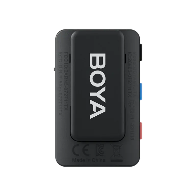 Портативный записывающий микрофон Boya Boyamic 3in1 Беспроводной Черный