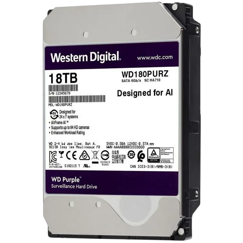 Unitate HDD Western Digital WD Purple WD Purple™ 18 TB