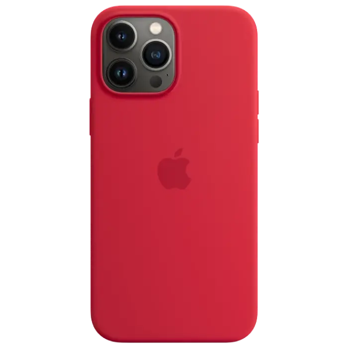 Чехол Apple iPhone 13 Pro Max Silicone Case MagSafe A2708 Силиконовый Чехол Красный