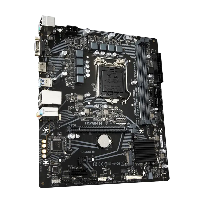 Материнская плата Gigabyte H510M H LGA1200 Micro-ATX