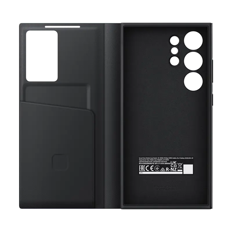 Husă tip carte Samsung Galaxy S24 Ultra Smart View Wallet Smart View Wallet Negru