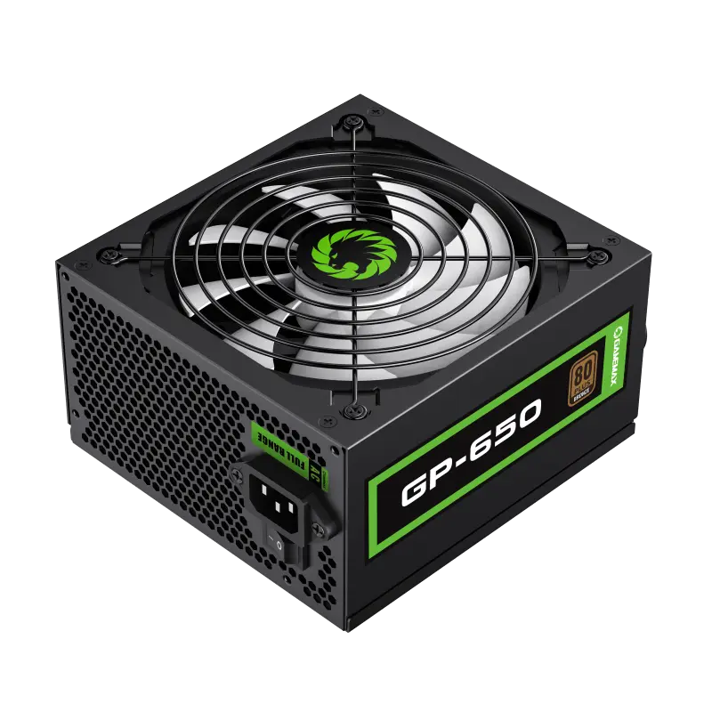 Tip Блок питания для компьютеров Gamemax GP-650 ATX Черный