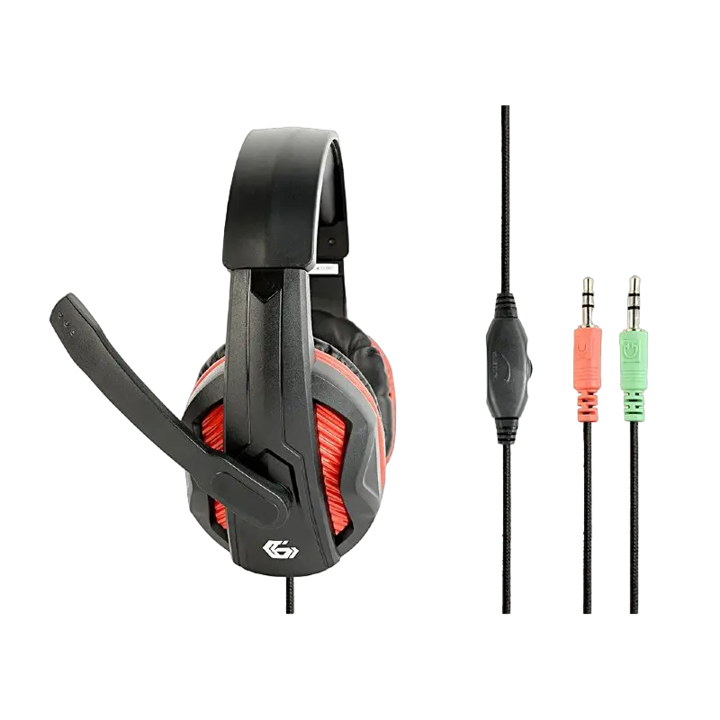 Наушники Gembird GHS-03 Чёрный/Красный