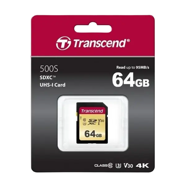 Карта памяти Transcend SDC500S 64ГБ