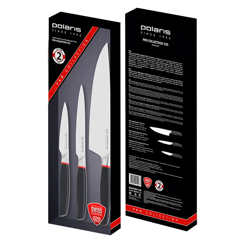 Set de Cuțite Polaris PRO collection-3SS PRO Negru