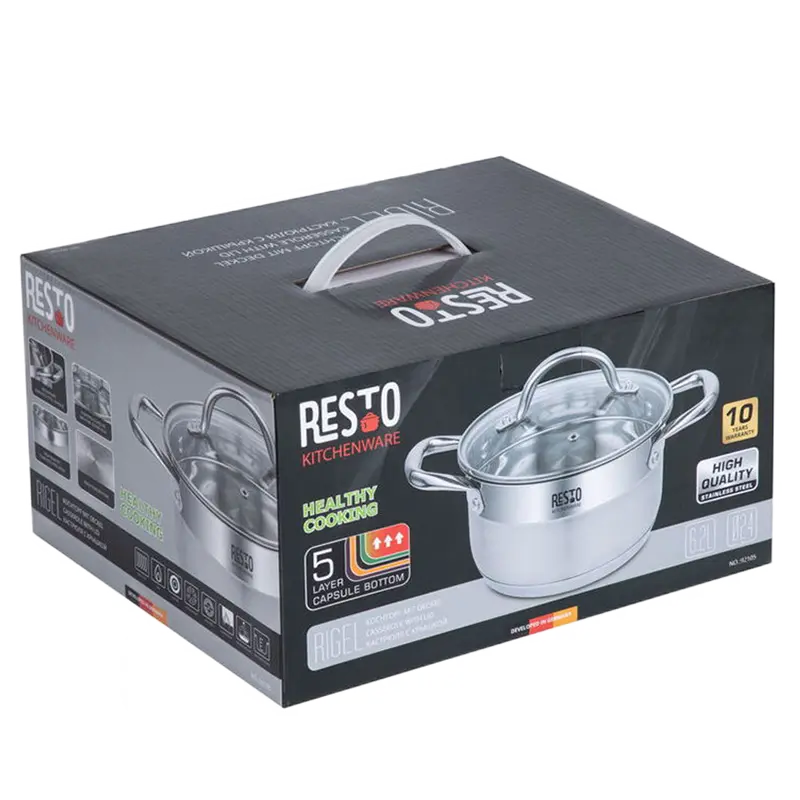 Кастрюля RESTO Rigel RIGEL Нержавеющая сталь