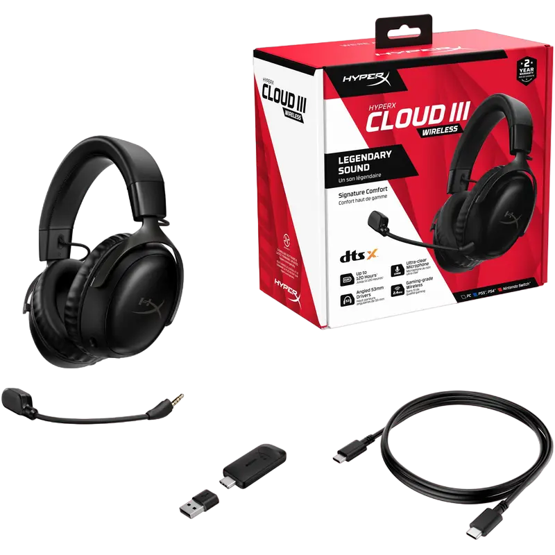 Căști HyperX Cloud III Negru