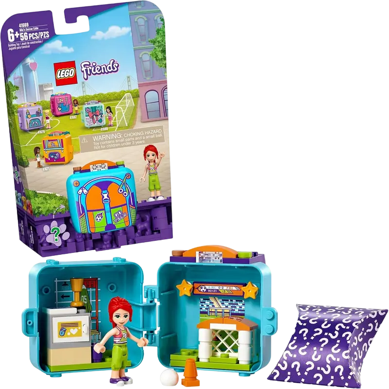 Constructor LEGO Mia's Soccer Cube Albastru