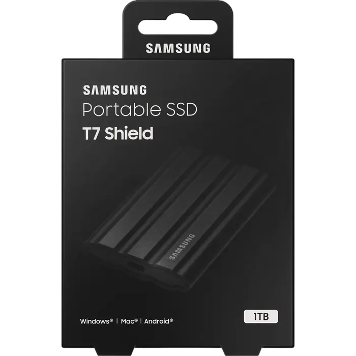 SSD portabil extern Samsung T7 Shield 1 TB Negru