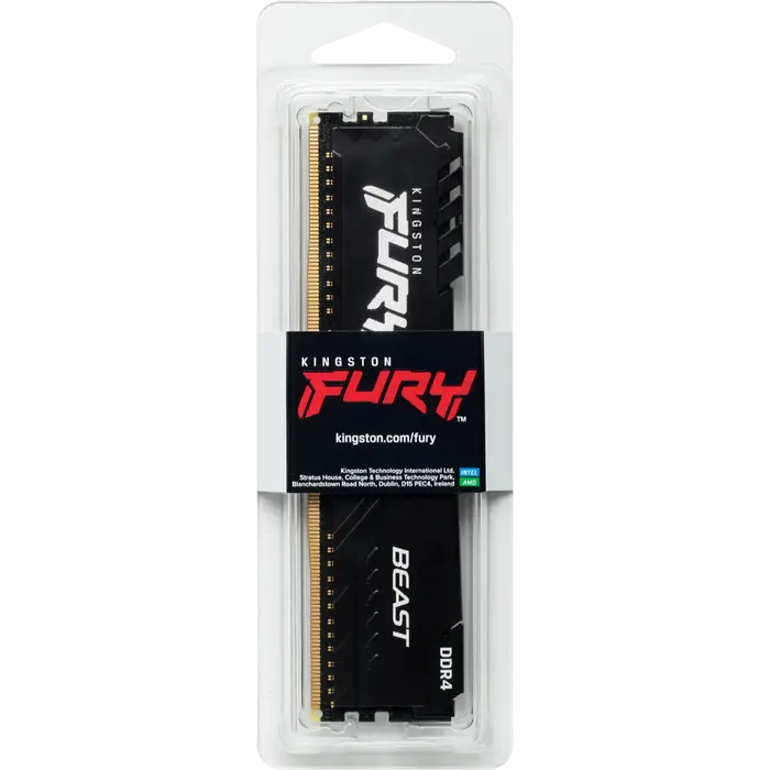 Оперативная память Kingston FURY Beast RGB FURY Beast 8 ГБ Чёрный