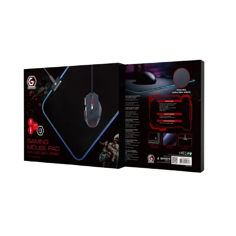 Mouse Pad pentru jocuri Gembird MP-GAMELED M Negru