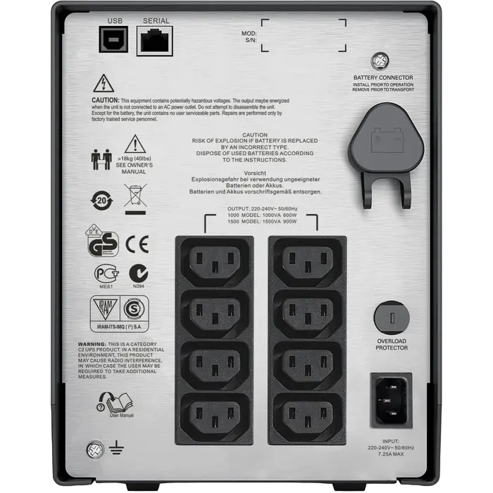 Источник бесперебойного питания APC SMC1500I Черный