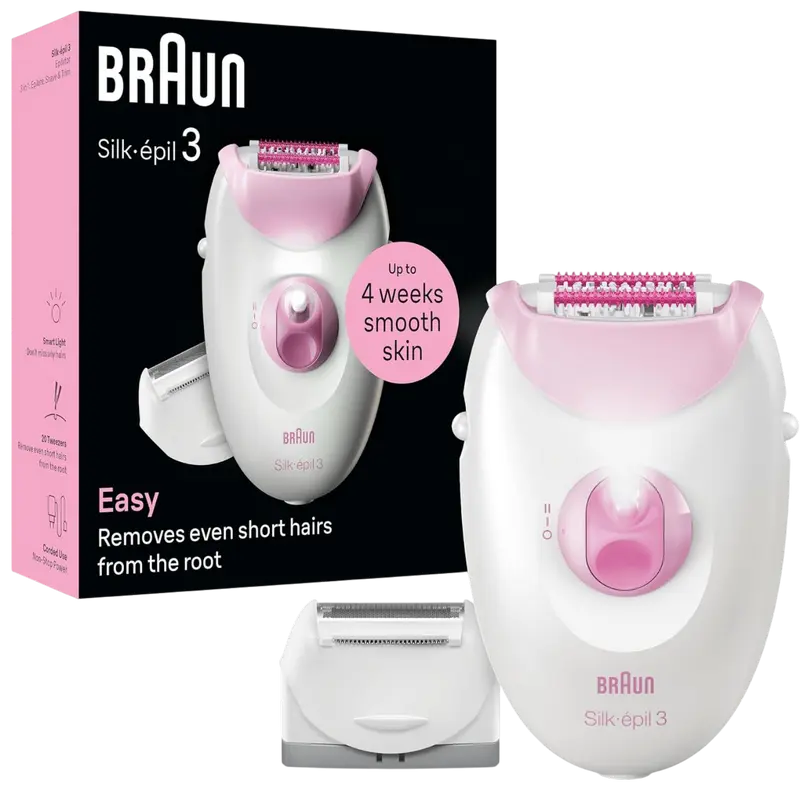 Эпилятор Braun SE 3-031 Белый | Розовый