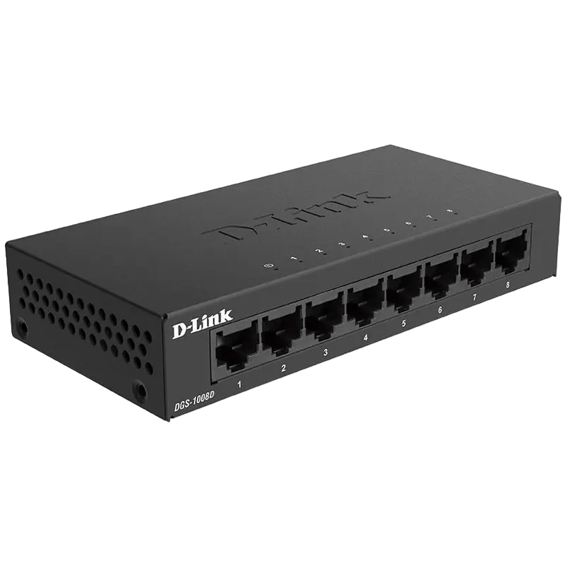 Сетевой коммутатор D-Link DGS-1008D Черный