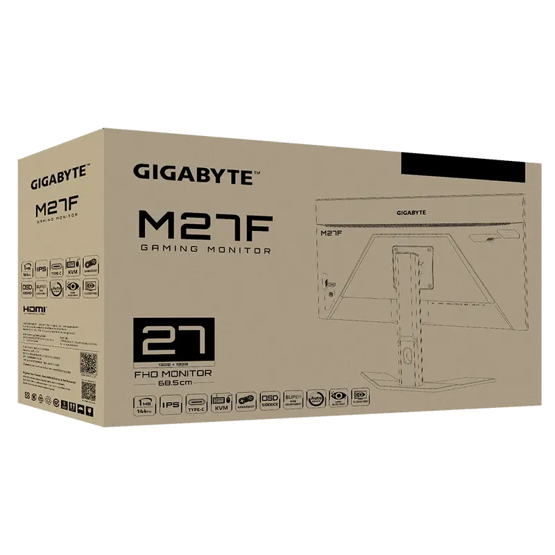Игровой монитор Gigabyte M27F Чёрный