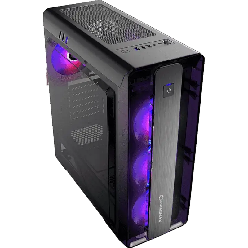 Компьютерный корпус Gamemax MOONLIGHT FRGB BK Midi-Tower Черный