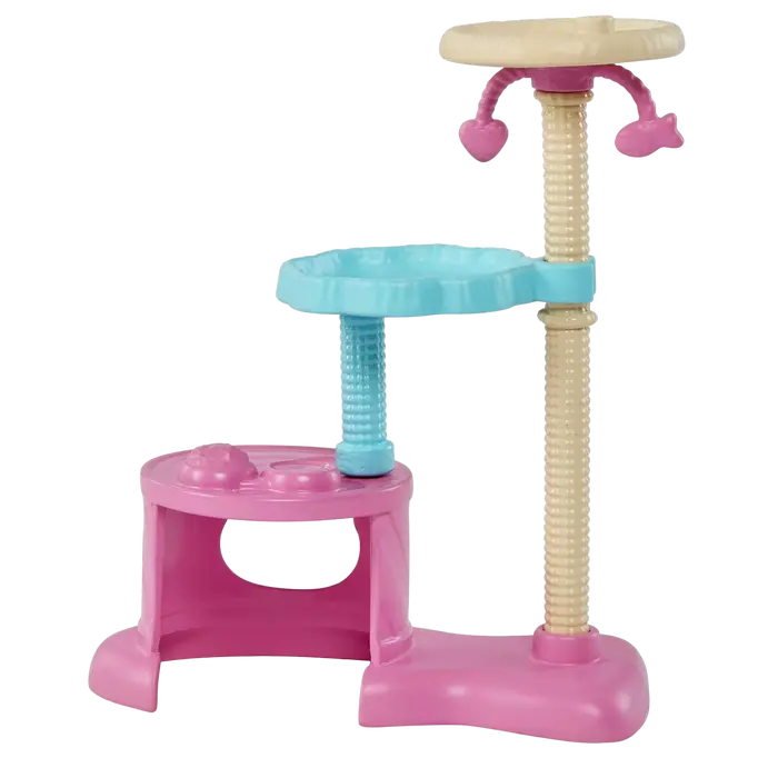 Barbie Playing with Cat