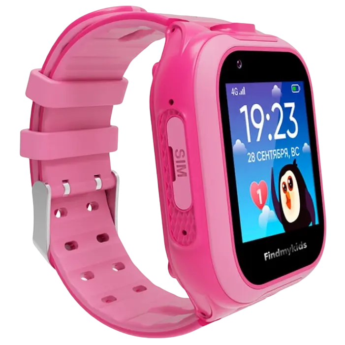 Детские часы Elari Findmykids Go 4G Розовый