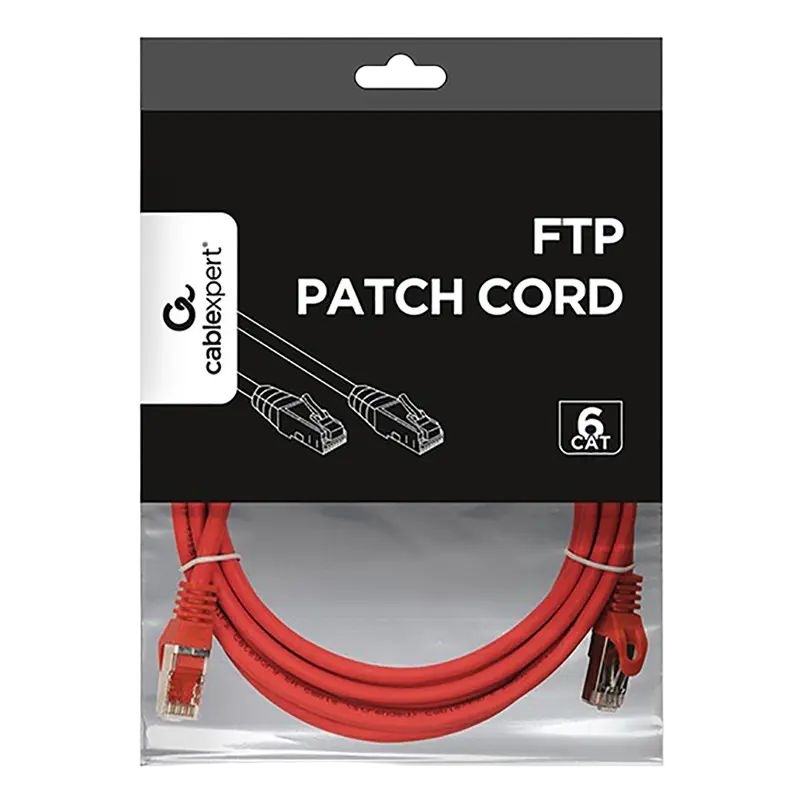 Патч-корд Cablexpert PP6-3M/R Красный