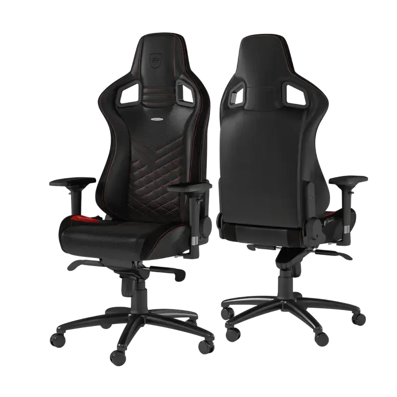 Scaun Gaming Noblechairs Epic PU Piele Negru/Rosu