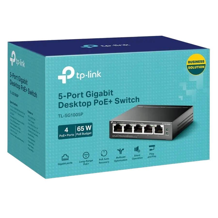 PoE коммутатор TP-LINK Desktop Switch Черный
