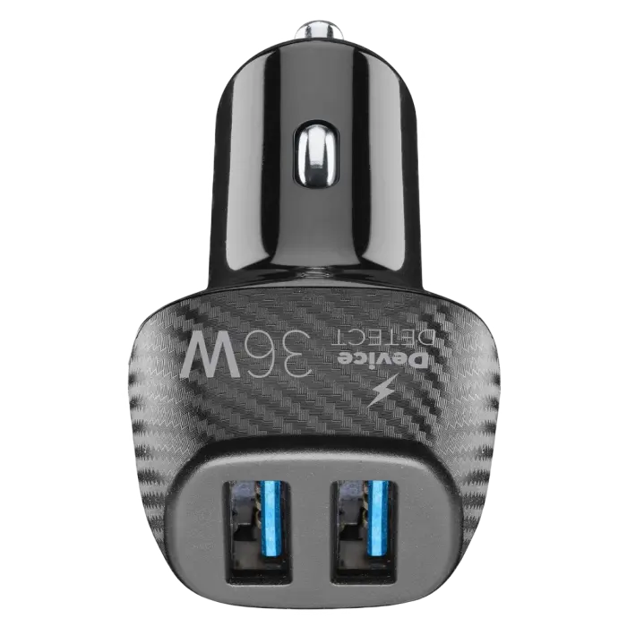 Incărcător auto Cellularline Multipower 2 FAST Negru