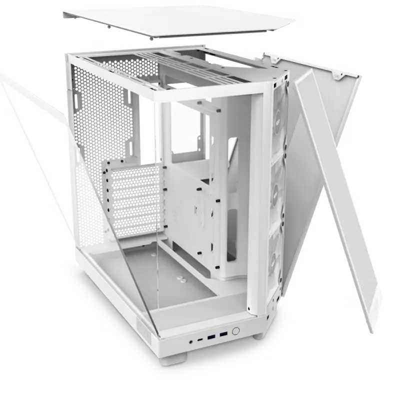 Carcasă PC NZXT H6 Flow RGB Midi-Tower Alb