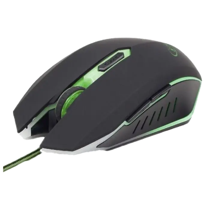 Игровая мышь Gembird MUSG-001-G Проводное Черный/Зеленый