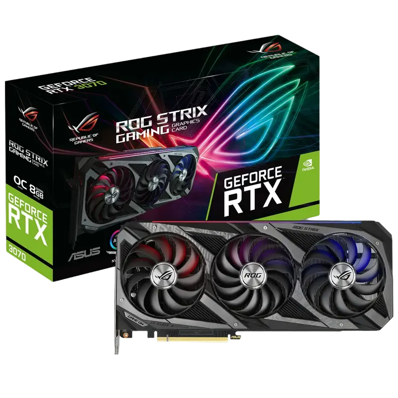 Видеокарта ASUS ROG Strix GeForce RTX 3070 V2 OC GAMING