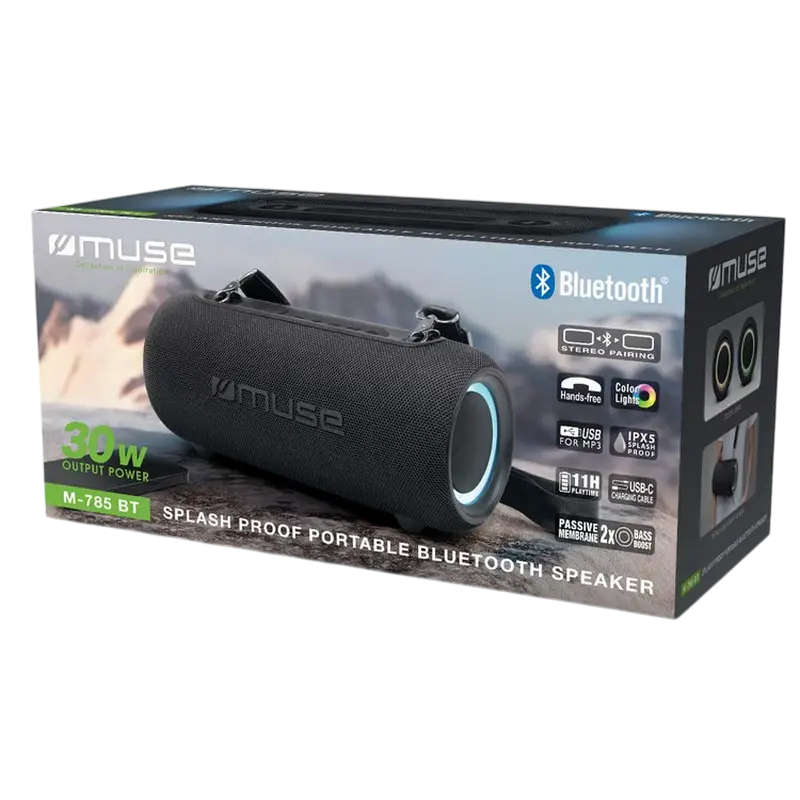 Портативная колонка MUSE M-785 BT Темно-серый