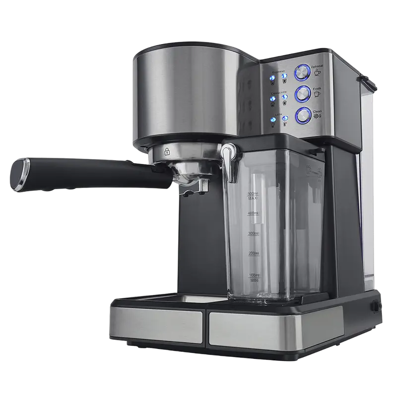 Кофеварка рожковая Polaris PCM 1536E Нержавеющая сталь