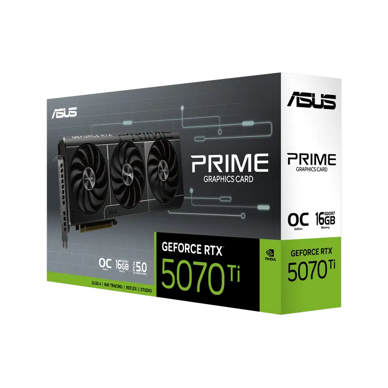 Видеокарта ASUS Prime GeForce RTX 5070 Ti OC