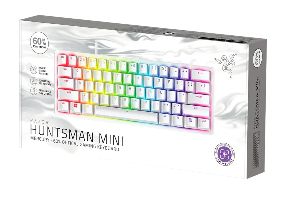 Tastatură Razer Huntsman Mini Mecanic Alb