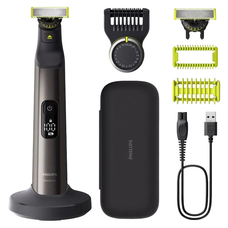 Мужской Триммер Philips OneBlade Pro 360 Хром