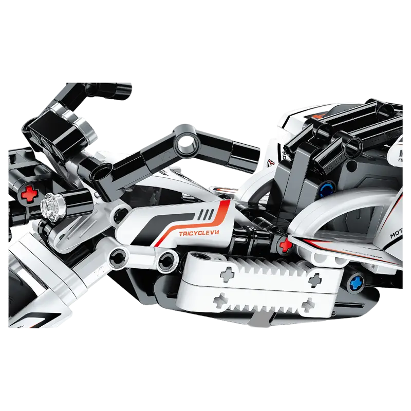 Конструктор iM.Master Pull Back Motorbike Белый