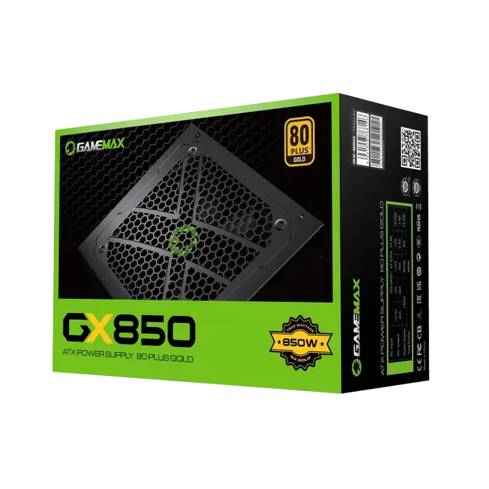 Tip Блок питания для компьютеров Gamemax GX-850 ATX Черный
