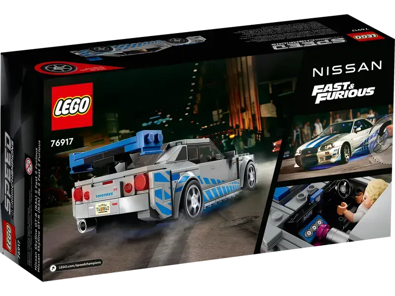 Конструктор LEGO 2 Fast 2 Furious Nissan Skyline GT-R (R34) Разноцветный