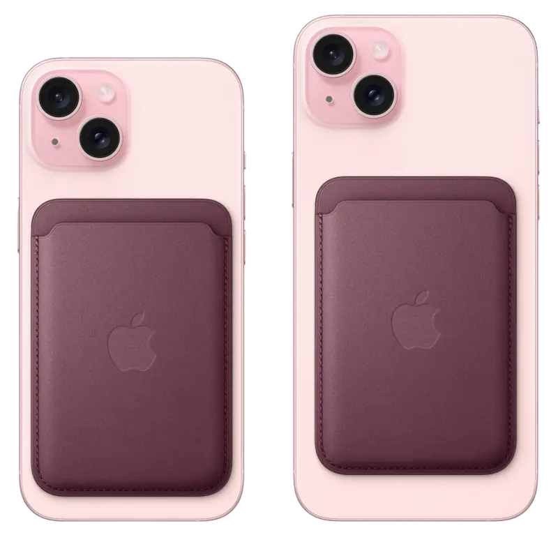 Чехол-бумажник Apple iPhone FineWoven Wallet MagSafe FineWoven с MagSafe Малбери