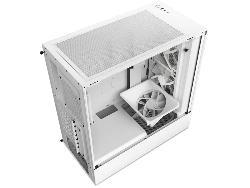 Carcasă PC NZXT H5 Flow RGB Midi-Tower Alb