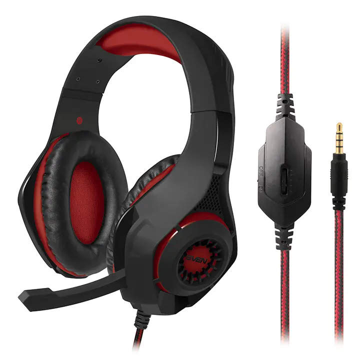 Căști SVEN AP-G886MV Negru/Rosu