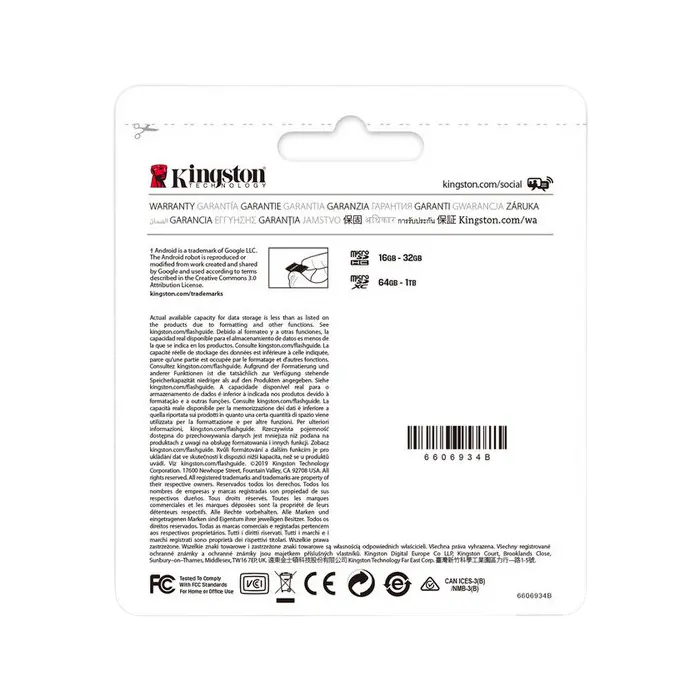 Карта памяти Kingston Canvas Select Plus 32ГБ