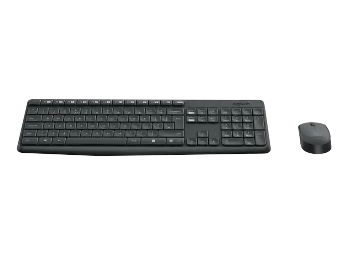 Клавиатура и мышь Logitech MK235 Мембрана Серый