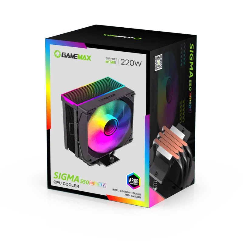 Кулер для процессора Gamemax Sigma 550 Infinity BK 120 мм