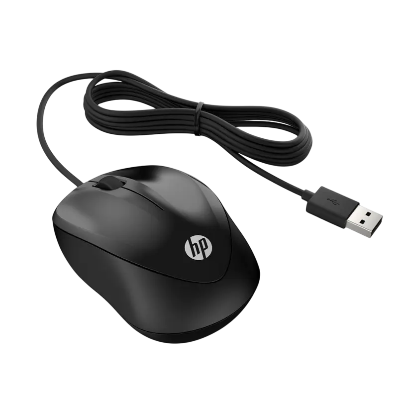 Мышь HP 1000 Проводное Чёрный