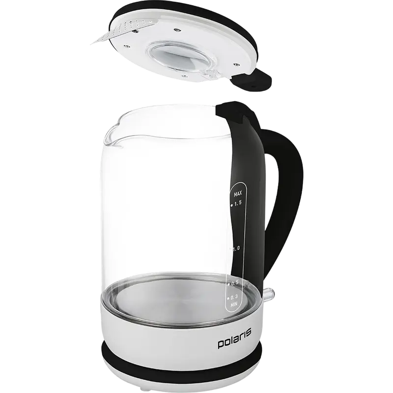 Электрочайник Polaris PWK 1759CGL Белый | Черный