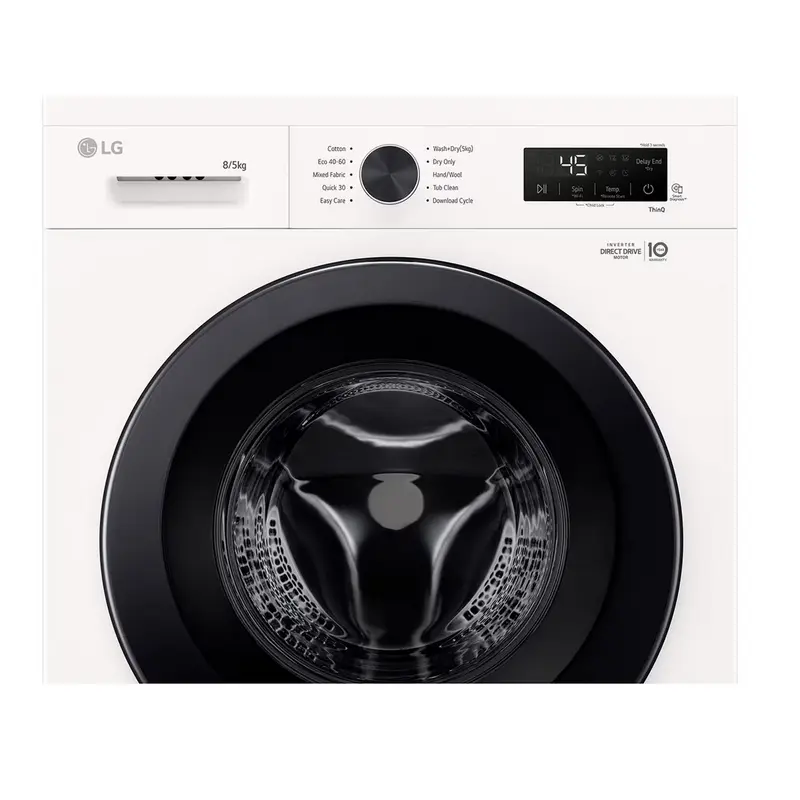 Mașină de spălat cu uscător LG W4X1085NWK Alb