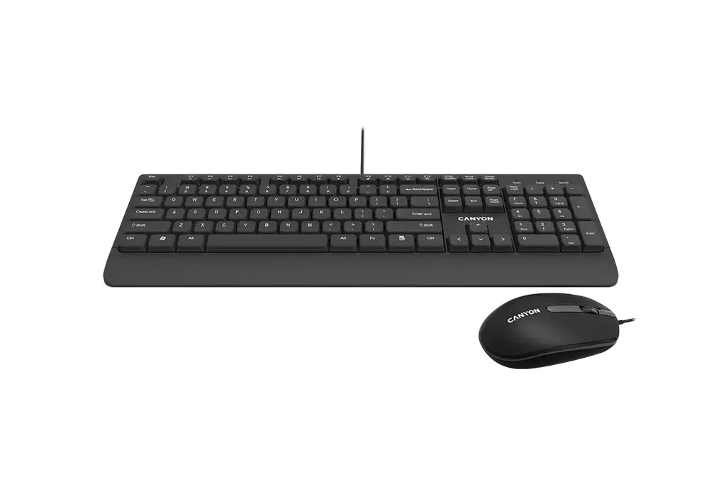 Клавиатура и мышь Canyon SET-14 Мембрана Черный